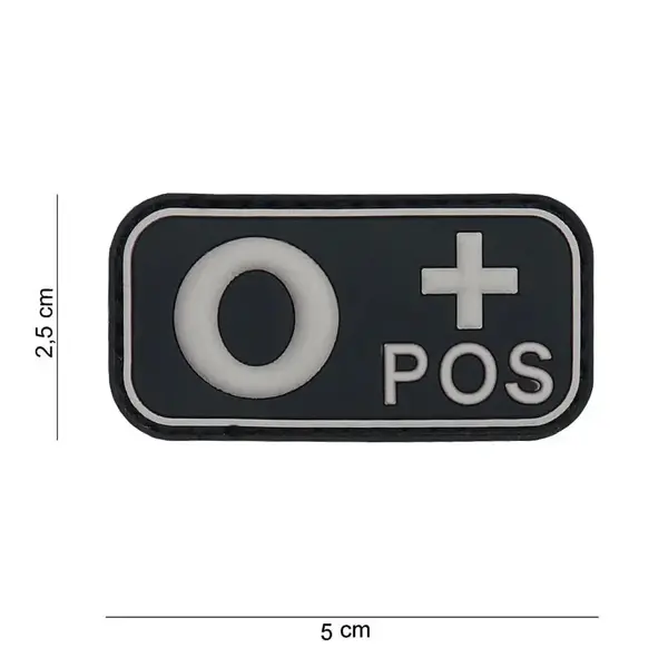 Patch grupa sanguina 0+ pozitiv PVC - Default Title