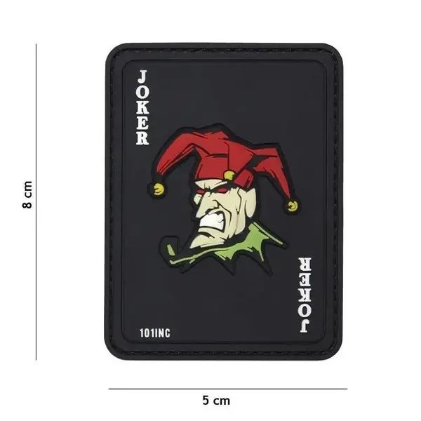 Patch Joker negru velcro 3D - Default Title