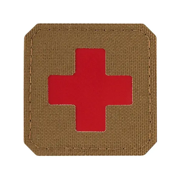 Patch Medic Cross Laser Cut M-TAC – Coyote + Rosu - Default Title