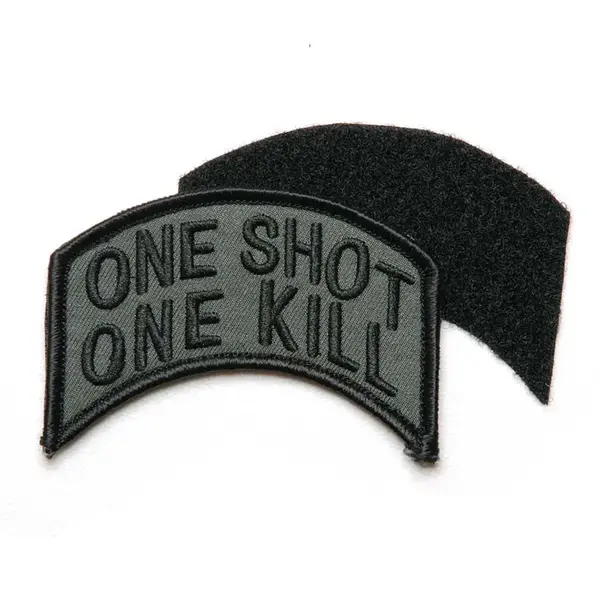Patch ONE SHOT ONE KILL velcro textil - Default Title