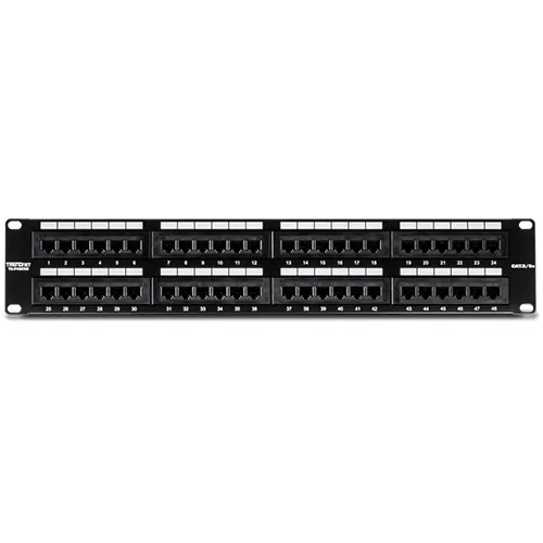 Patch Panel 48 porturi RJ45 UTP 19', Cat5/5e - TRENDnet TC-P48C5E