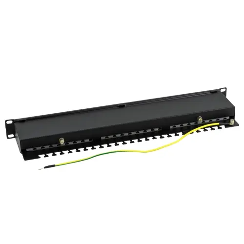 Patch Panel FTP Cat6 complet ecranat, 24 porturi RJ45, 1U, ASYTECH Networking ASY-PP-FTP6-24