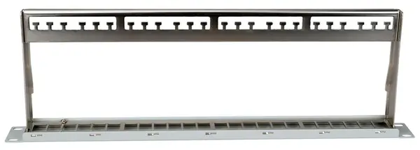 Patch Panel rackabil 19 inch, 24 porturi, alb, Schrack, HSER0240GS