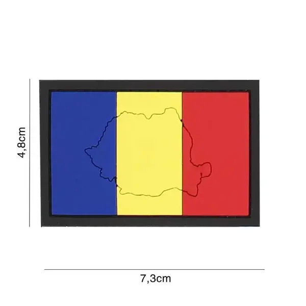 Patch Romania Contur velcro 3D - Default Title