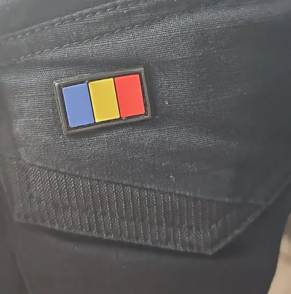 Patch România velcro cusut - Drapel cusut