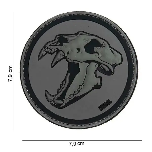 Patch Sabertooth Tiger velcro PVC 101INC - Default Title