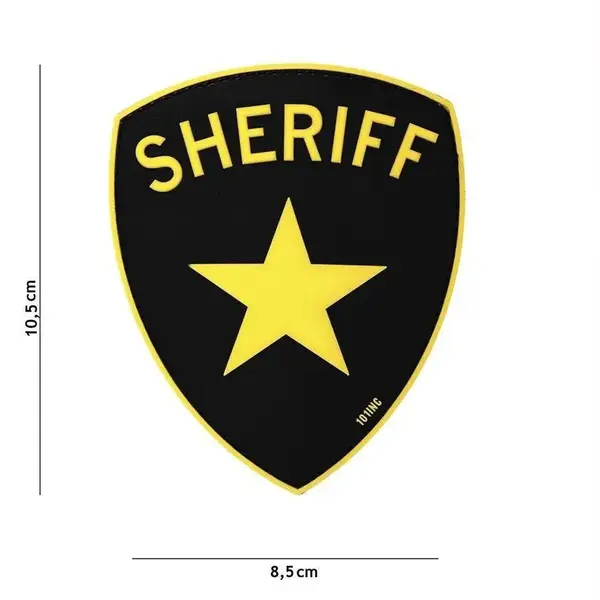 Patch Sheriff velcro 3D - Default Title