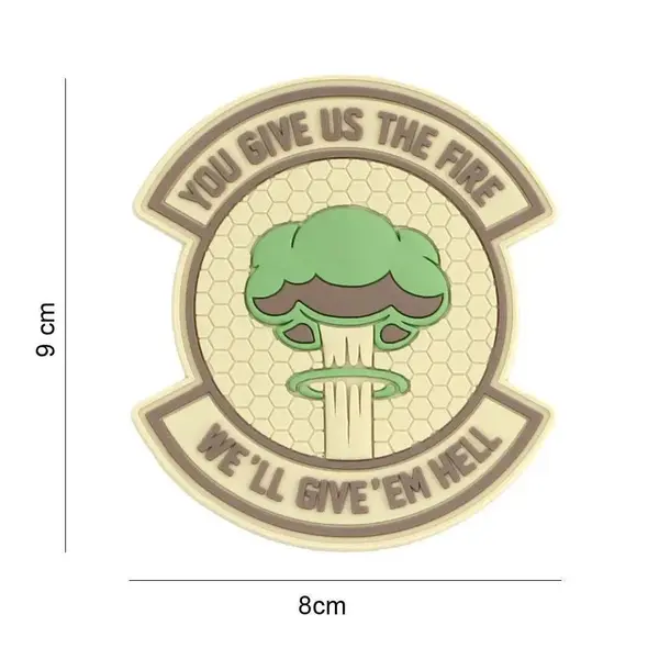 Patch We give 'em hell velcro 3d - Default Title