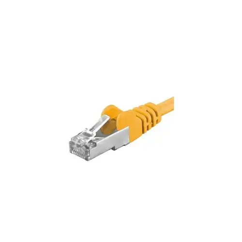 Patchcord SFTP PremiumCord RJ45-RJ45 Cat.6A, 0.5m, Galben