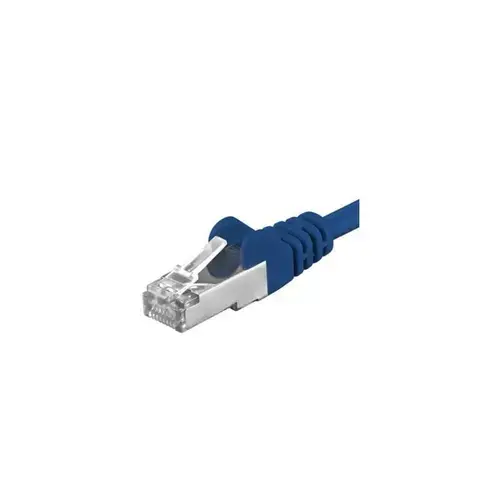 Patchcord SFTP PremiumCord RJ45-RJ45 Cat.6A, 3m, Albastru