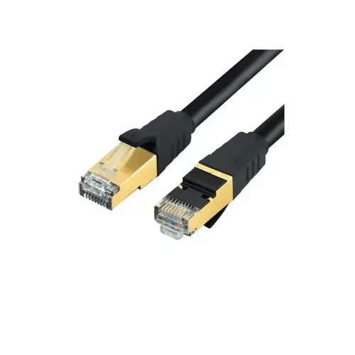 Patchcord SFTP RJ45-RJ45 Cat.7, LSZH, 5m, EMTEX SFTP-7-5-BK-LSZH-EMT