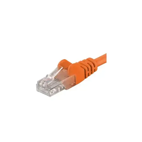 Patchcord UTP PremiumCord RJ45-RJ45 Cat.5e 5m, Portocaliu
