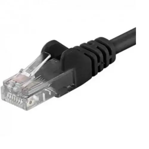 Patchcord UTP RJ45-RJ45 Cat.6 3m negru, UTP-6-3-BK, pachcord din cupru