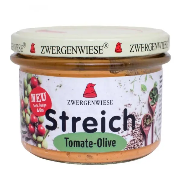 Pate vegetal cu tomate si masline, eco - 180 g