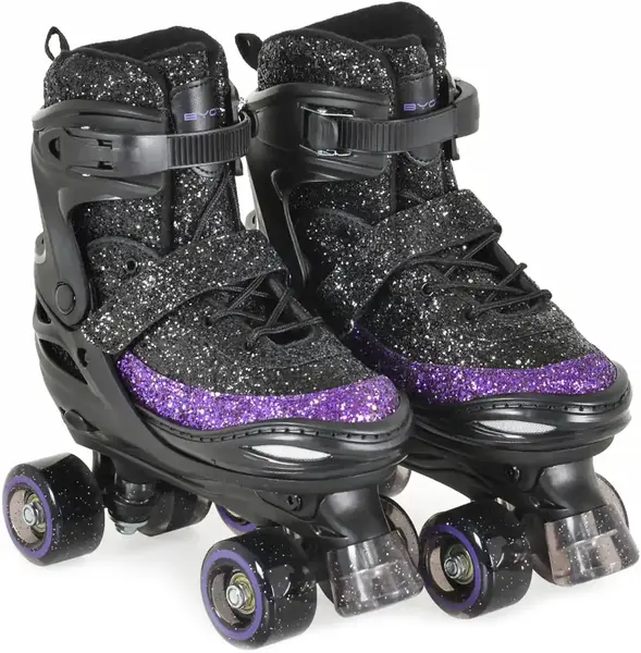 Patine cu rotile Byox - Sparkle L (38-41), negre