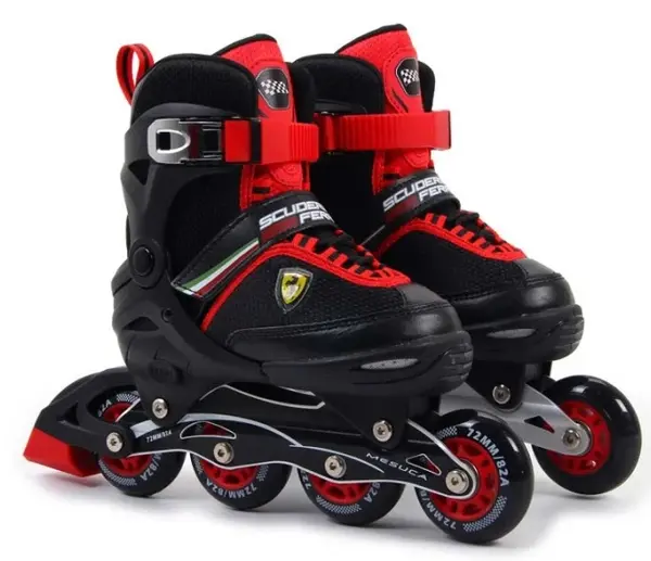 Patine cu rotile pentru copii Mesuca - Ferrari, FK16, 31-34, negru