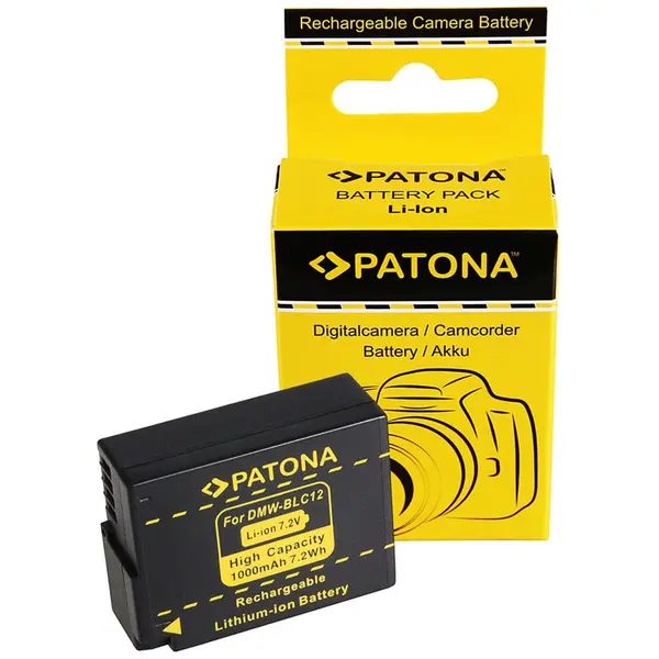 Patona Acumulator /Baterie Patona pentru Panasonic DMW-BLC12 E Lumix DM FZ200 BLC12 BLC12PP- 1138