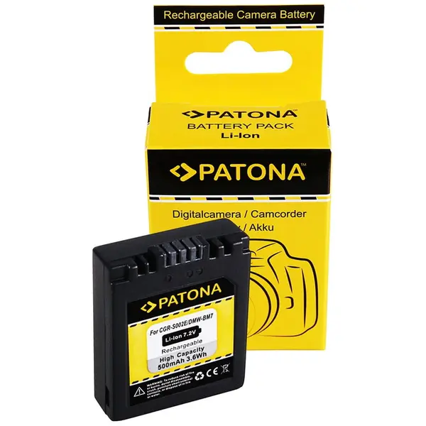 Patona Acumulator /Baterie PATONA pentru PANASONIC DMW-BM7 FZ20 FZ10 FZ4 FZ5 CGA-S002E- 1027