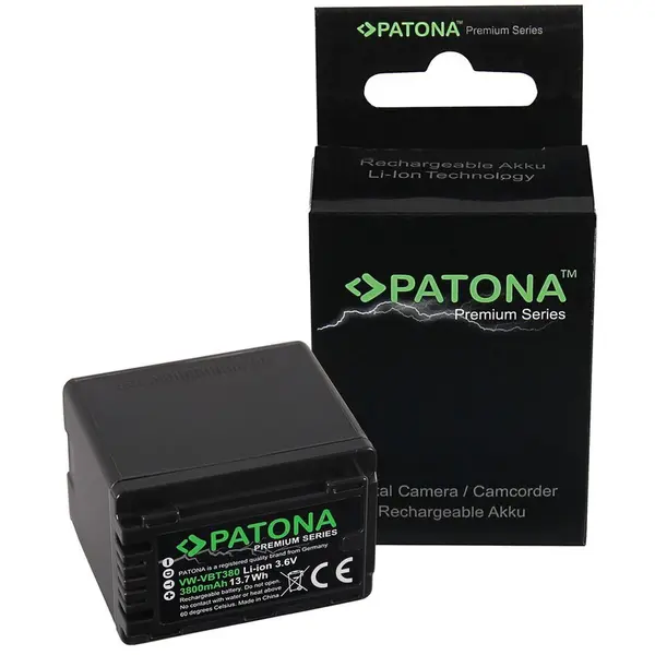 Patona Acumulator /Baterie PATONA Premium pentru Panasonic VW-VBT380 HC-V750EB W580 V550EB- 1257
