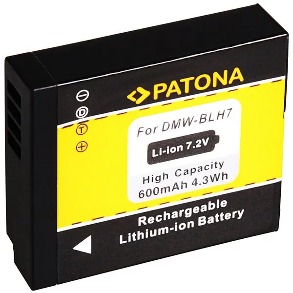 Patona Acumulator Patona DMW-BLH7E 600mAh replace Panasonic-1200