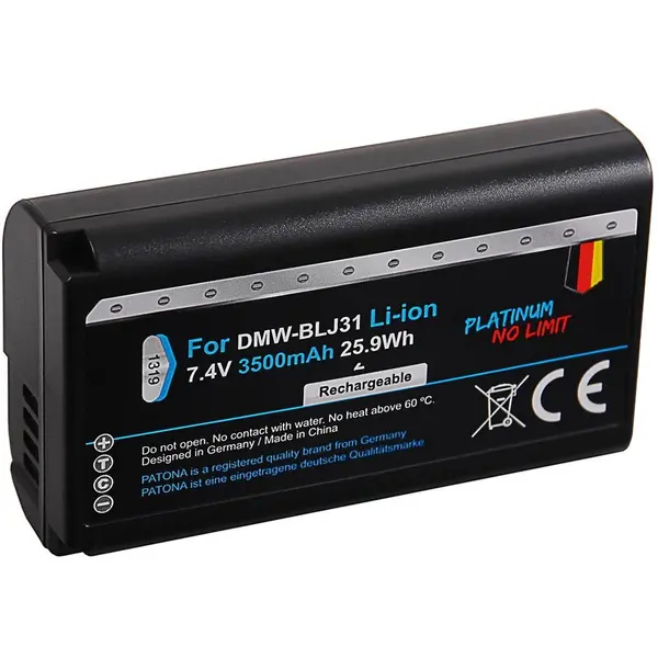Patona Acumulator Patona Platinum DMW-BLJ31 3500mAh replace Panasonic Lumix DC-S1 DC-S1R DC-S1H-1319