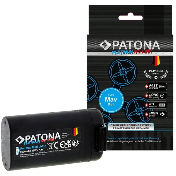Patona Acumulator replace Patona Platinum DJI Mavic mini - 6754