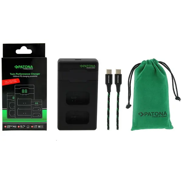 Patona Incarcator Patona Premium Dual Performance PD LCD USB-C compatibil Sony NP-FW50 - 161964
