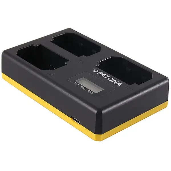 Patona Incarcator Patona USB triplu NP-FZ100 cu ecran LCD compatibil Sony-1922