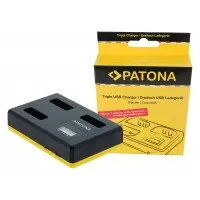 Patona Incarcator triplu USB PATONA f. Canon NB-13L PowerShot G5 X G5X G7 X G7 X Mark II G7X G9 X G9X incl. Cablu USB tip C-1710