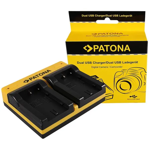 Patona Patona Dual incarcator pentru Sony NP-FS11 DCR-PC DCRPC1 DCR-PC1 DCRPC2 DCR-PC2 DCRPC3 inkl. Micro-USB Ka