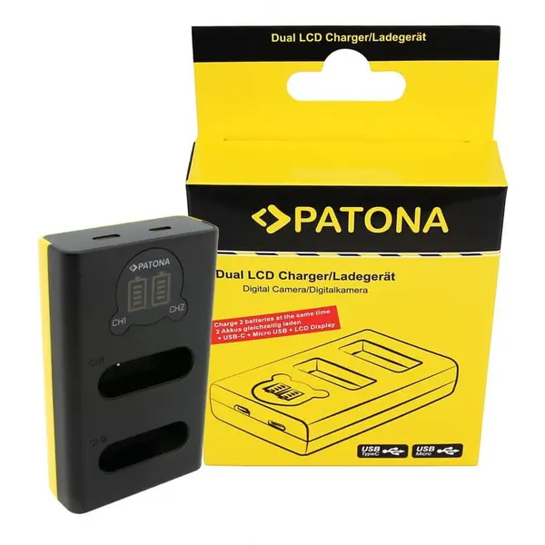 Patona Patona Dual LCD USB incarcator pentru Nikon EN-EL23 Coolpix P600