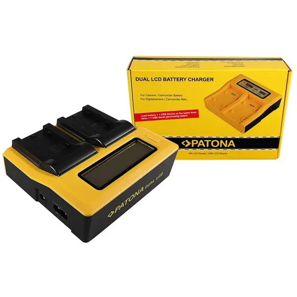 Patona Patona Dual LCD USB incarcator pentru Sony NP-FS11 DCR-PC DCRPC1 DCR-PC1 DCRPC2 DCR-PC2 DCRPC3