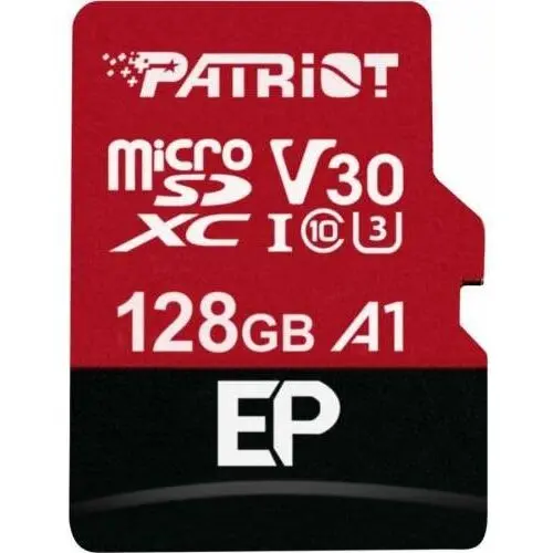 Patriot Memory Card Patriot EP Series, Micro SDXC V30, 128GB, Clasa 10