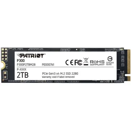 Patriot SSD Patriot P300, 2TB, PCI Express 3.0 x4, M.2
