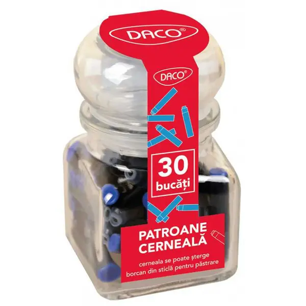 Patroane cerneala, 30buc/borcan, Daco