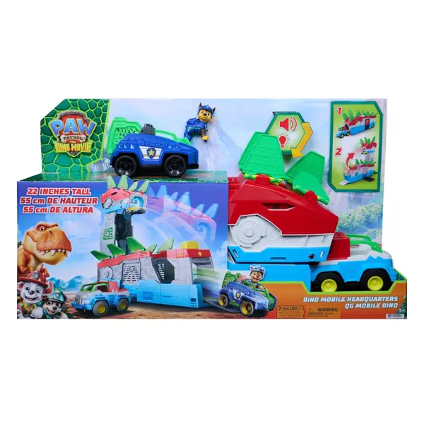 PATRULA CATELUSILOR FILMUL CU DINOZAURI SET SEDIU MOBIL DINO CU FIGURINA SI ACCESORII