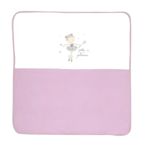 Patura bumbac bebe Lorelli Za Za, 90x90 cm, Roz