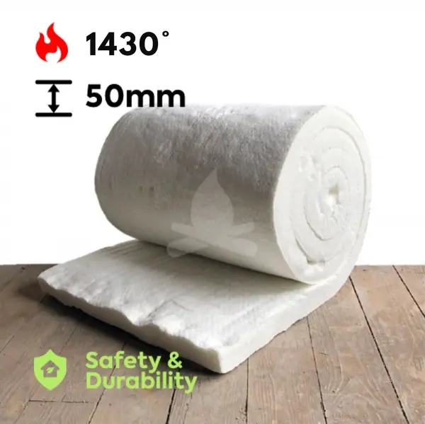Patura de vata fibra ceramica pentur izolare temperaturi ridicate 1260ºC grosime 50mm