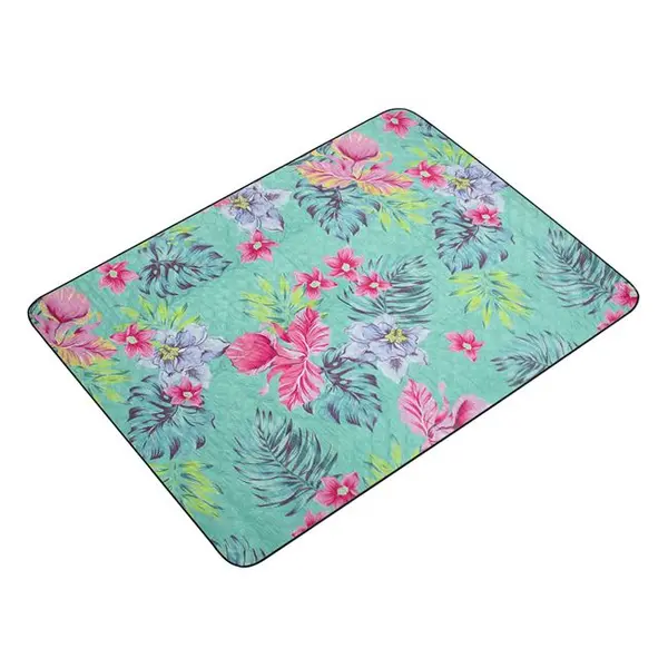 Patura impermeabila pentru picnic,model floral,multicolor,200x140 cm