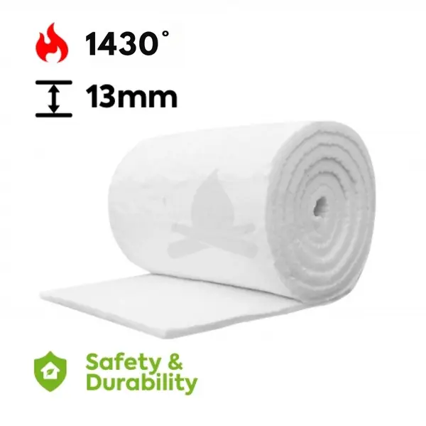 Patura izolatie din fibra ceramica grosime 13mm rezistenta temperatura mare 1260ºC