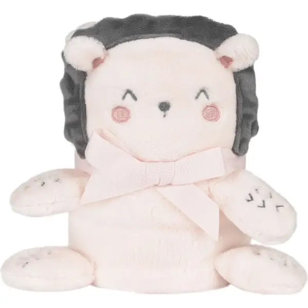 Pătură pentru bebeluși cu broderie 3D KikkaBoo - Hedge-hugs