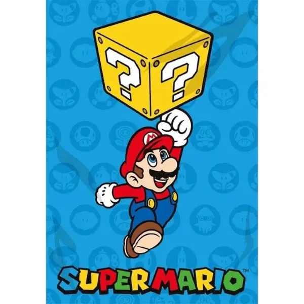 Patura polar, multicolor, 140x100 cm, Super Mario Engros
