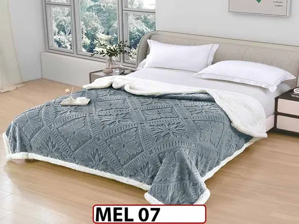 Patura Pufoasa Cocolino cu Blanita cu Fermoar 200x230cm - MEL 07