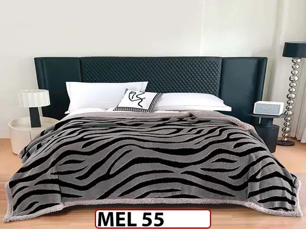 Patura Pufoasa Cocolino cu Blanita cu Fermoar 200x230cm - MEL 55