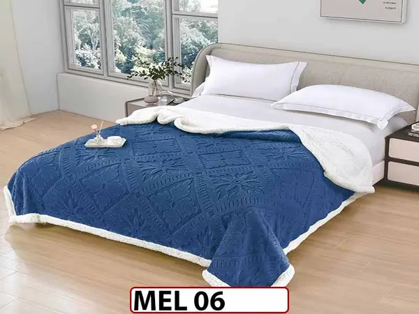 Patura Pufoasa Cocolino cu Blanita cu Fermoar 200x230cm - MEL 06