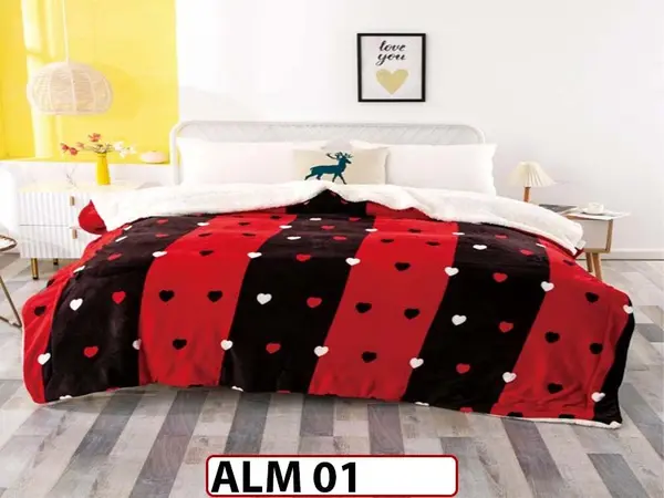 Patura Pufoasa Cocolino cu Blanita pentru pat dublu ALM 01