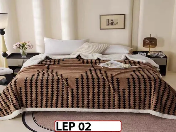 Patura Pufoasa Cocolino cu Blanita pentru pat dublu LEP 02