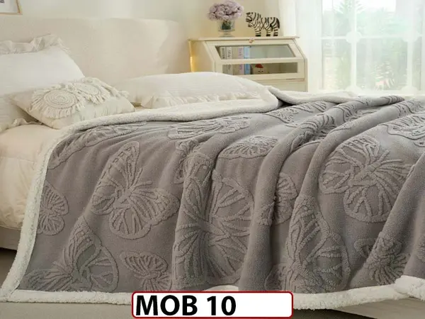 Patura Pufoasa Cocolino cu Blanita pentru pat dublu MOB 10