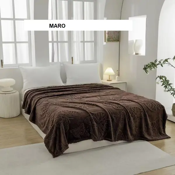 Patura UNI FLUTURI maro 200x230 cm, Ralex | 1 buc