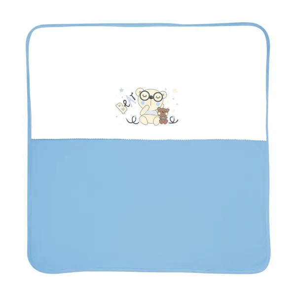Paturica bumbac 90x90 cm Za Za Blue